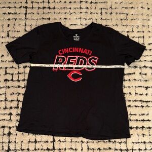 Fanatics Black Tee with Reds Graphic